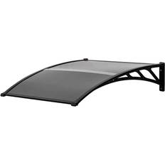 Window Awnings OutSunny Door Canopy Awning Outdoor Window Rain Shelter for Door 100 x 80cm
