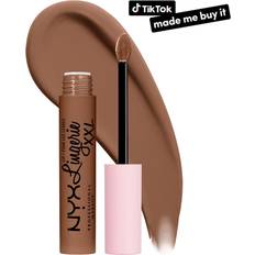 NYX Professional Makeup – Lip Lingerie XXL – Flytande matt läppstift Hot Caramelo-Pink No Size