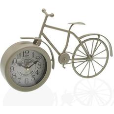 Grey Table Clocks Versa Table Bicicle Grey Metal (6 x 20 x 33 cm) (6 x 20 x 33 cm) Table Clock