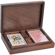 Kortspil Sheesham Kobber Rosentræ (3 pcs) (18 x 12 x 4 cm)