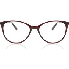 Naisten Kissan silmä Full rim Asetaatti Viininpunainen Sinisen Valon Suodatin SmartBuy Collection