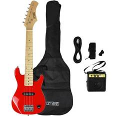 Plastikspielzeug Spielzeuggitarren 3RD AVENUE STX30 Junior Electric Guitar Bundle Red