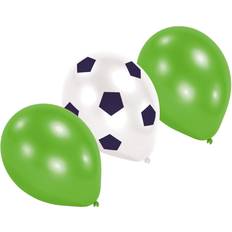 Blanc Ballons en latex Amscan 6 Ballons Football Match