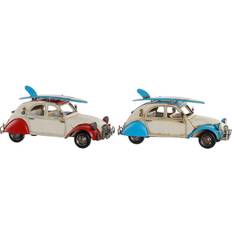 Blue Figurines Dkd Home Decor ative Figure Metal Car (2 pcs) (27 x 11 x 13 cm) Figurine