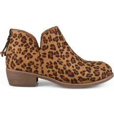 Multicolored Ankle Boots Journee Collection Livvy - Leopard