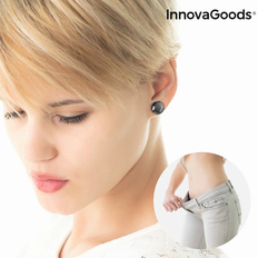 Bon_marché Boucles d'oreilles InnovaGoods Boucles d'oreilles amincissantes biomagnétiques Slimagnetic Noir