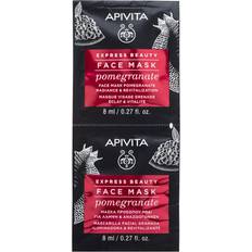 Apivita Ansigtsmasker Apivita Express Beauty Face Mask for Radiance & Revitalization with Pomegranate 2X8 ml