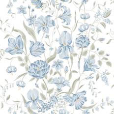 Sandberg Wallpaper Karins bukett sky blue S10162