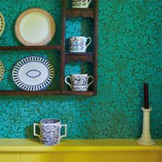 Bird Anemone Olive/Turquoise