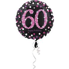 Amscan 60 folie balloner sparkling pink