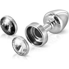 Anni Buttplug Magnet Klar Og sort 25 mm Diogol 72332