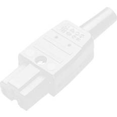 Kaiser Fototechnik 789/ws/C Varmapparat-stik (C15A/C16A) 789 Tilslutning, lige Samlet poltal: 2 PE 10 A Hvid 1 stk