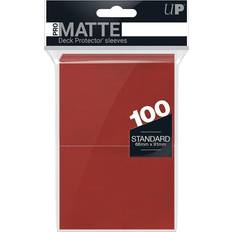 Brætspil Ultra Pro 100 lommer PROMatte: Red (Røde) (Høj kvalitet) NonGlare Professional Sleeves #84516