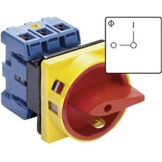 Kraus & Naimer KG10B T203/01 E Lastafbryder kan spærres 20 A 1 x 90 ° Rød, Gul 1 stk