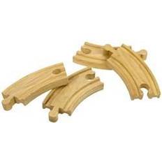 Bigjigs Leikkijunat Bigjigs Rail Short Curves (Pack Of 4)