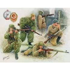 Scale Models & Model Kits Zvezda Soviet Sniper Team 1:35 Model Kit Z3597