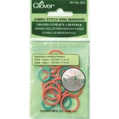 Marcadores de punto Clover 20/Pkg Jumbo Stitch Marker Rings