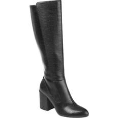 Foam High Boots Journee Collection Tavia Extra Wide Calf - Black