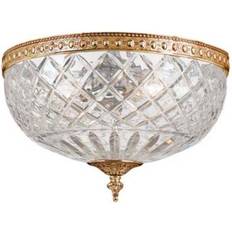 Brass Ceiling Flush Lights Crystorama Richmond Ceiling Flush Light 12"