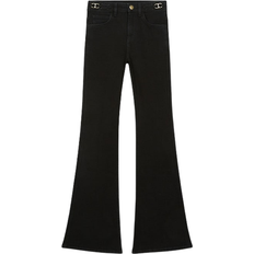 Maje Pramo Mid-Rise Flared Jeans - Black