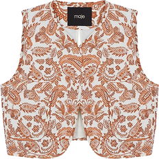 Linnen Vesten Maje Provencal Printed Jacket - Orange