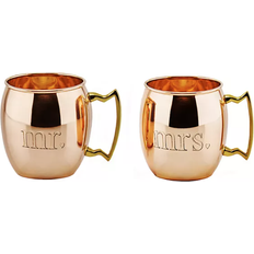 Moscow mule cups Old Dutch Mr and Mrs Solid Copper Moscow Mule Cup & Mug 16fl oz 2