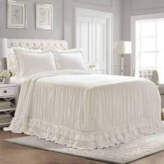 Monochrome Bedspreads Lush Decor Ella Lace Ruffle Bedspread White (203.2x152.4cm)