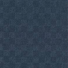 Carpets Foss Floors Crochet Carpet Tiles 15-Pack Blue 24x24"