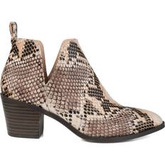 Faux Leather Ankle Boots Journee Collection Lola - Snake