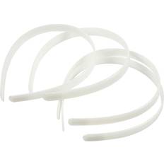 Creativ Company Hair Band, W: 13 mm, white, 5 pc/ 1 pack