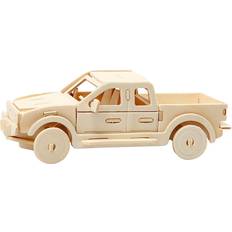 Pickup truck Creativ Company 3D konstruktionsfigur, pickup truck, str. 19,5x8x12 cm, krydsfiner, 1stk
