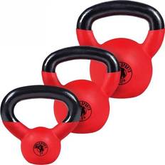 Gorilla Sports Kettlebells Gorilla Sports Kettlebellpakke Vinyl 4kg 8kg 12kg Pakke 24 kg