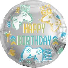 Folat Palloncino da gonfiare Birthday Videogioco Ø45 cm