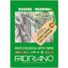 A4 120 papir Fabriano Tegneblok Eco. Fabriano A4 120