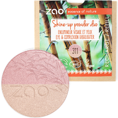 The Vegan Society Pudder ZAO Økologisk Highlighter, Pink & Gold, 311, Refill