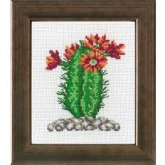 Permin Billede Kaktus Orange blomster