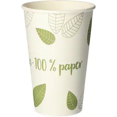 Beige Bicchieri di Carta Papstar Tazza monouso Zero 300ml, 8x11.7 cm ØxH) bianco crema 50 pz. confezione