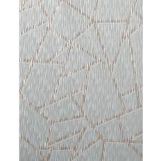 Wallpapers Graham & Brown Theia Geo Wallpaper In Duck Egg/gold White White 56 Sq Ft