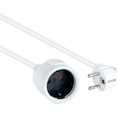 Alargadores Nanocable Prolongador Electrico Schuko Cee7 Blanco 2m 10.22.0602-w