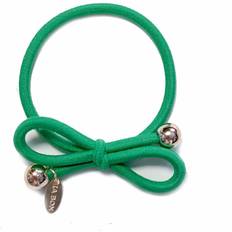 Ia Bon Hair Tie Gold Bead Kelly Green