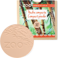 ZAO Økologisk Compact Powder, 302 Beige Orange, Refill, 9 g