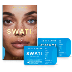 Kontaktlinsen Swati 1-Month Lenses Aquamarine 1-pack