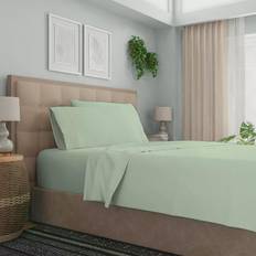 Textiles Purity Home 400 Thread Count Bed Sheet Green (243.84x167.64)