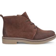 Microfiber Chukka Boots Comfortiva Rebeca - Rich Brown Suede