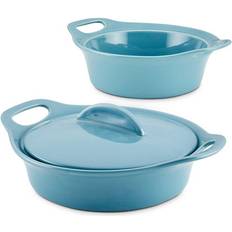 Blue Baking Tins Rachael Ray Ceramic Baking Tin