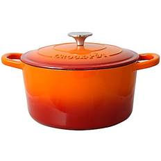 Orange Other Pots Crock-Pot Artisan with lid 1.25 gal 10.8 "