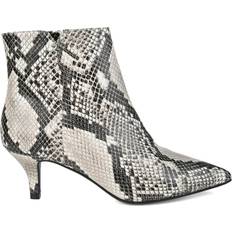 Gray Ankle Boots Journee Collection Isobel - Snake