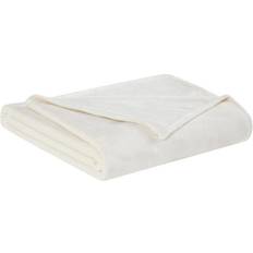Truly Soft Velvet Plush Blankets Beige (152.4x127cm)
