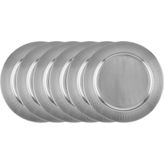 Old Dutch International Stainless Steel Charger Dinner Plate 16" 6pcs