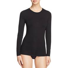 Hanro Soft Touch Long Sleeve Top - Black